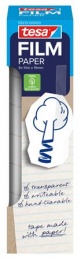 Ragasztószalag, írható, papír, 19 mm x 10 m, TESA "tesafilm®", átlátszó